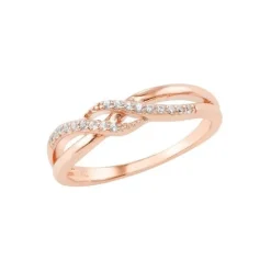Schmuckladen Ring Deluxe mit Zirkonia - 925 Sterlingsilber^ Vergoldete Ringe|Silberringe