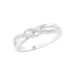 Schmuckladen Ring Deluxe mit Zirkonia - 925 Sterlingsilber^ Vergoldete Ringe|Silberringe