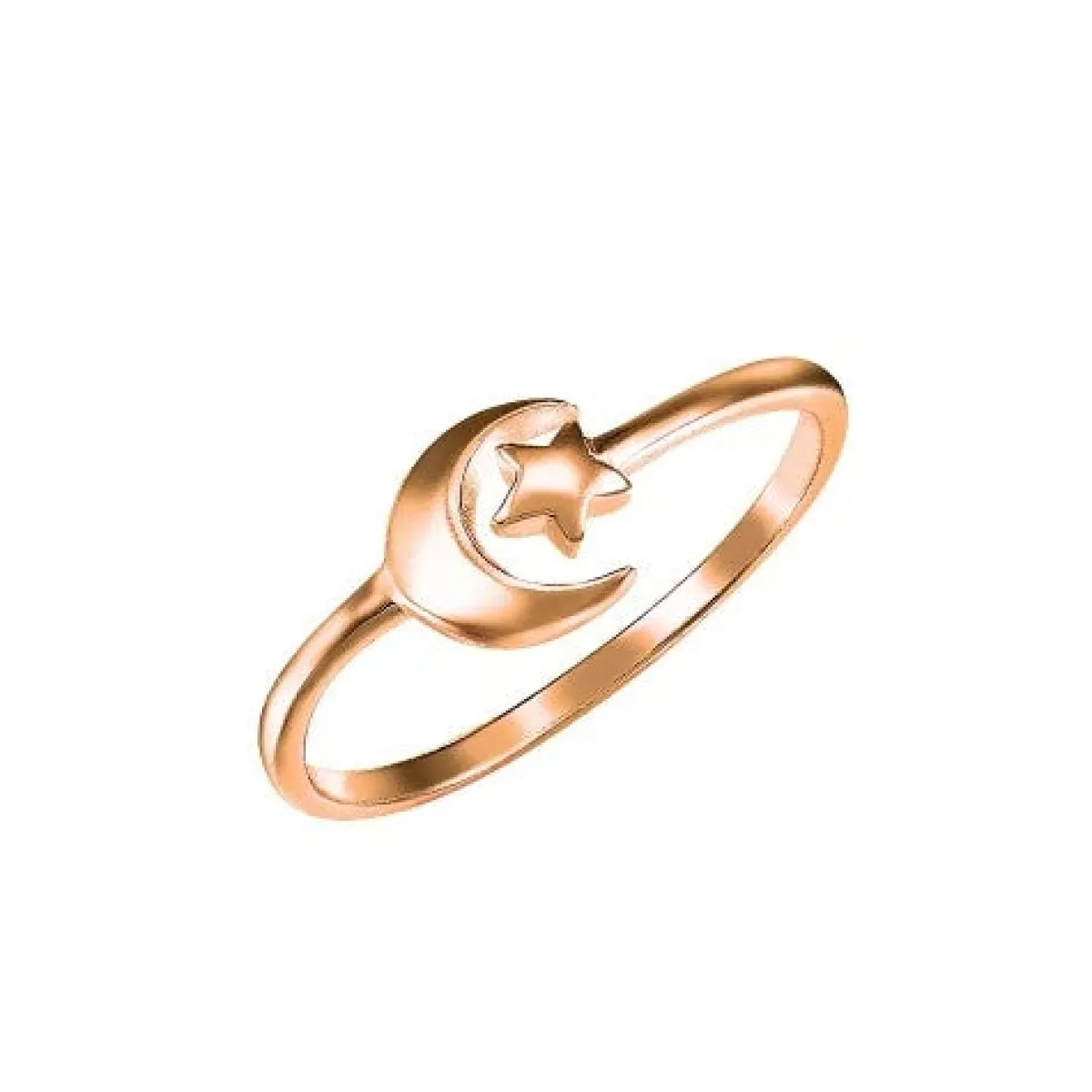 Schmuckladen Ring Mond & Stern by Ernestine Palmert - 925 Sterlingsilber^ Vergoldete Ringe|Schmuck