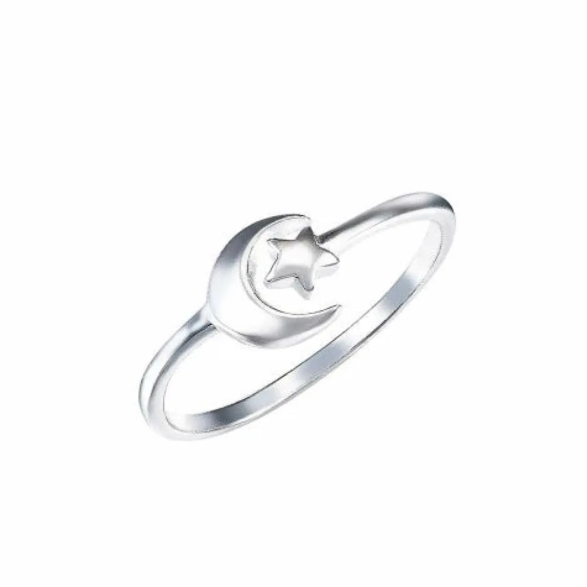 Schmuckladen Ring Mond & Stern by Ernestine Palmert - 925 Sterlingsilber^ Vergoldete Ringe|Schmuck