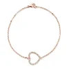 Schmuckladen Rosé-vergoldetes Silberarmband Herzanhänger^ Schmuck