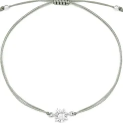Schmuckladen Sonnen-Armband Sunny - 925 Sterlingsilber^ Muttertag|Stoffarmbänder