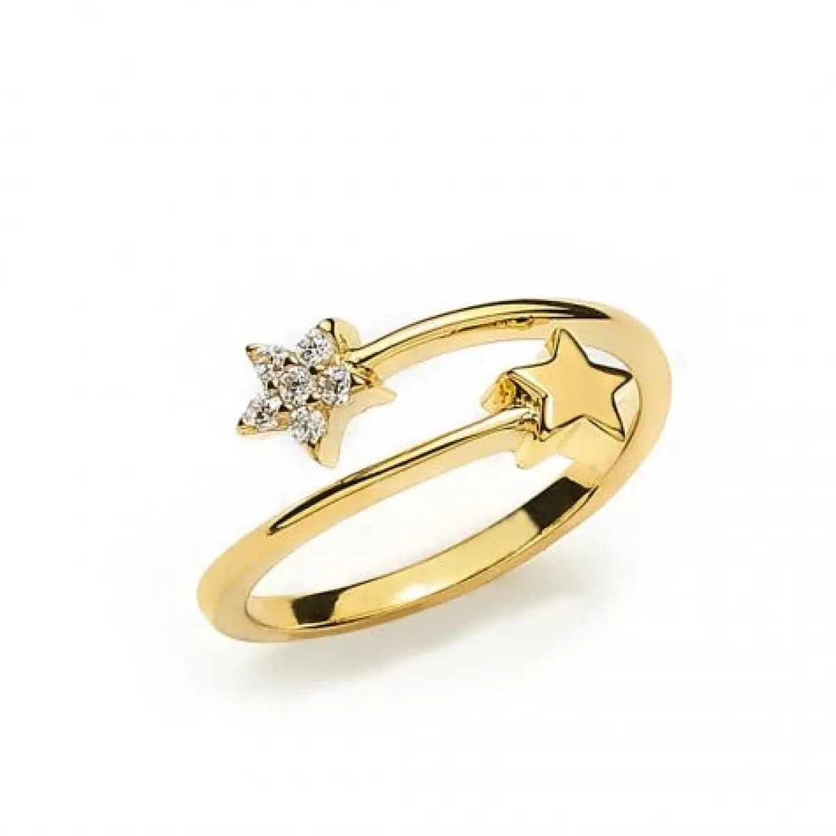 Schmuckladen Stern-Ring by Ernestine Palmert - 925 Sterlingsilber^ Vergoldete Ringe|Silberringe