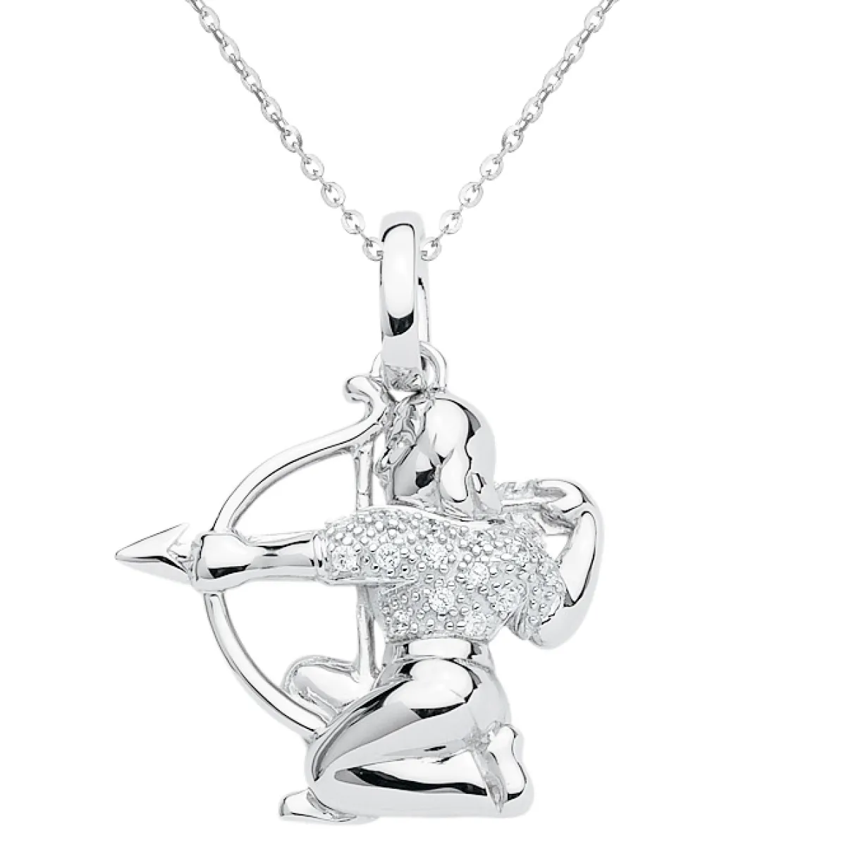 Schmuckladen Sternzeichen-Kette Symbol | 925 Sterlingsilber mit Zirkonia^ Sternzeichen-ketten|Schmuck