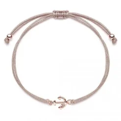 Schmuckladen Stoffarmband Anker - 925 Sterlingsilber^ Valentinstag|Stoffarmbänder