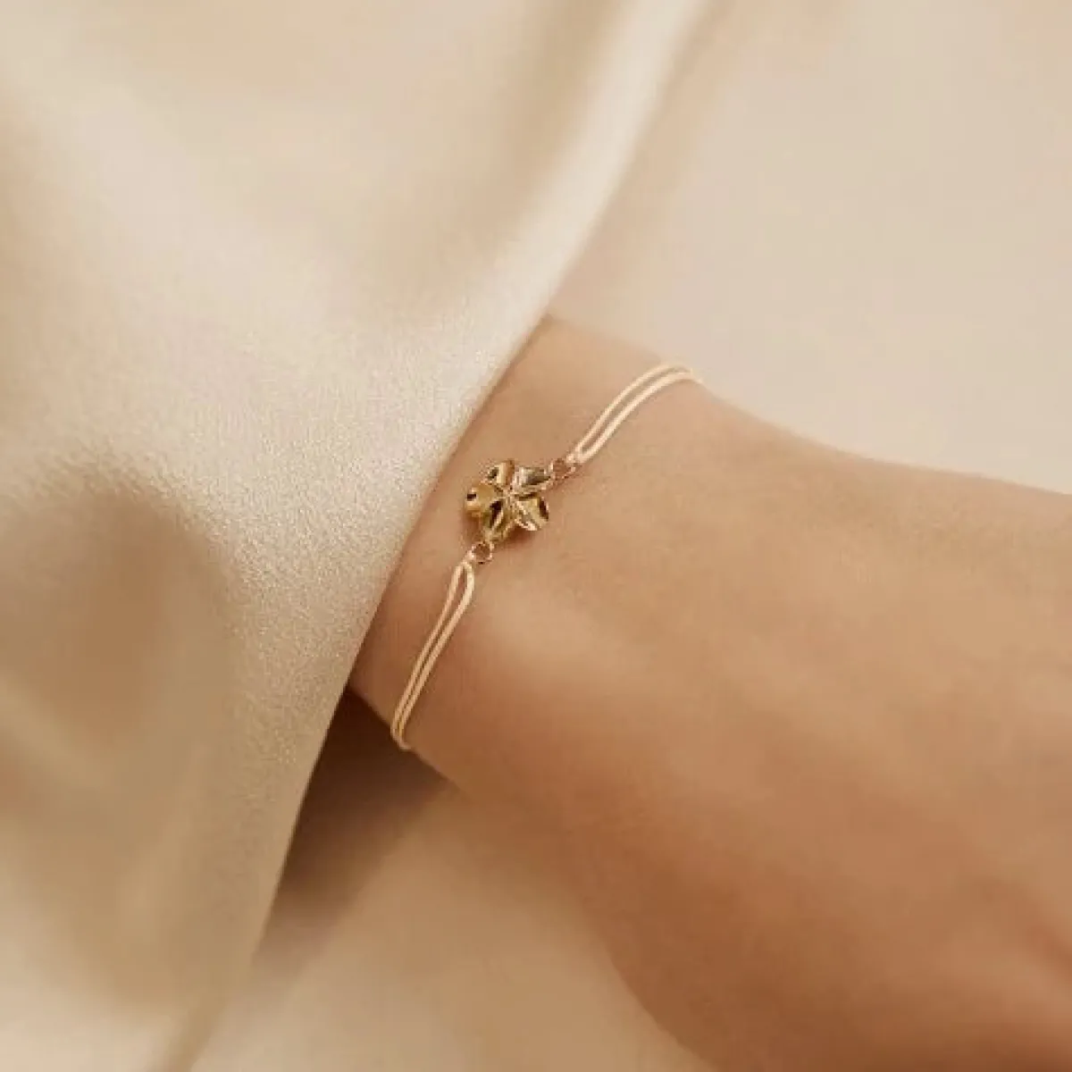 Schmuckladen Stoffarmband Blume - 925 Sterlingsilber^ Valentinstag|Stoffarmbänder