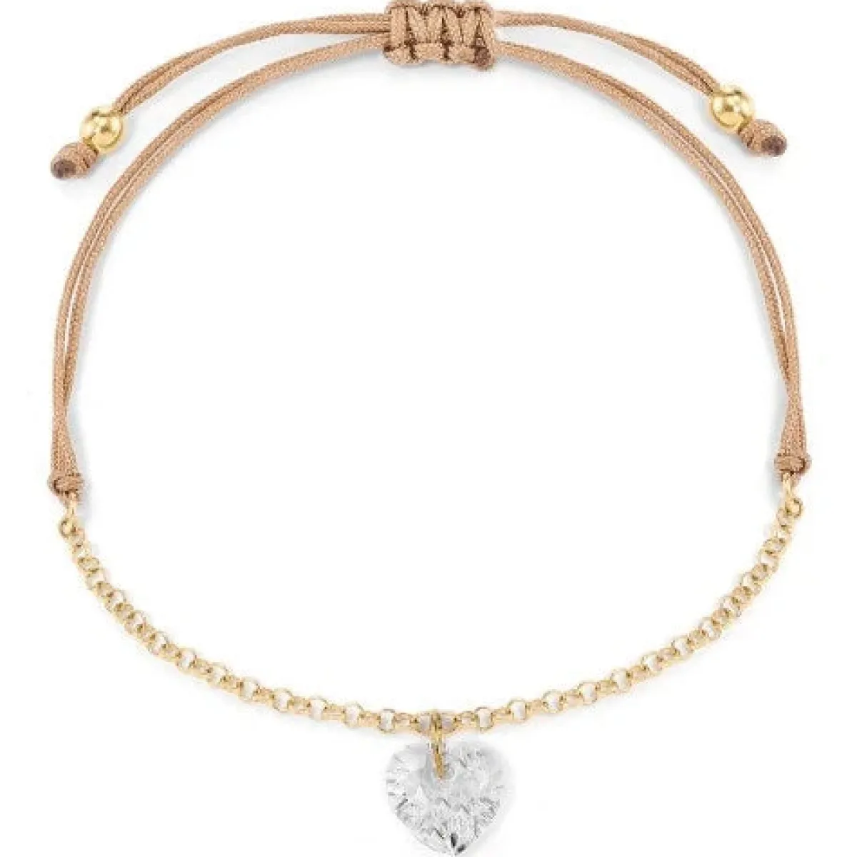 Schmuckladen Stoffarmband Crystal Love mit Zirkonia - 925 Sterlingsilber^ Valentinstag|Stoffarmbänder