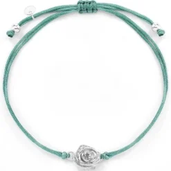 Schmuckladen Stoffarmband Desert Rose - 925 Sterlingsilber^ Stoffarmbänder|Schmuck