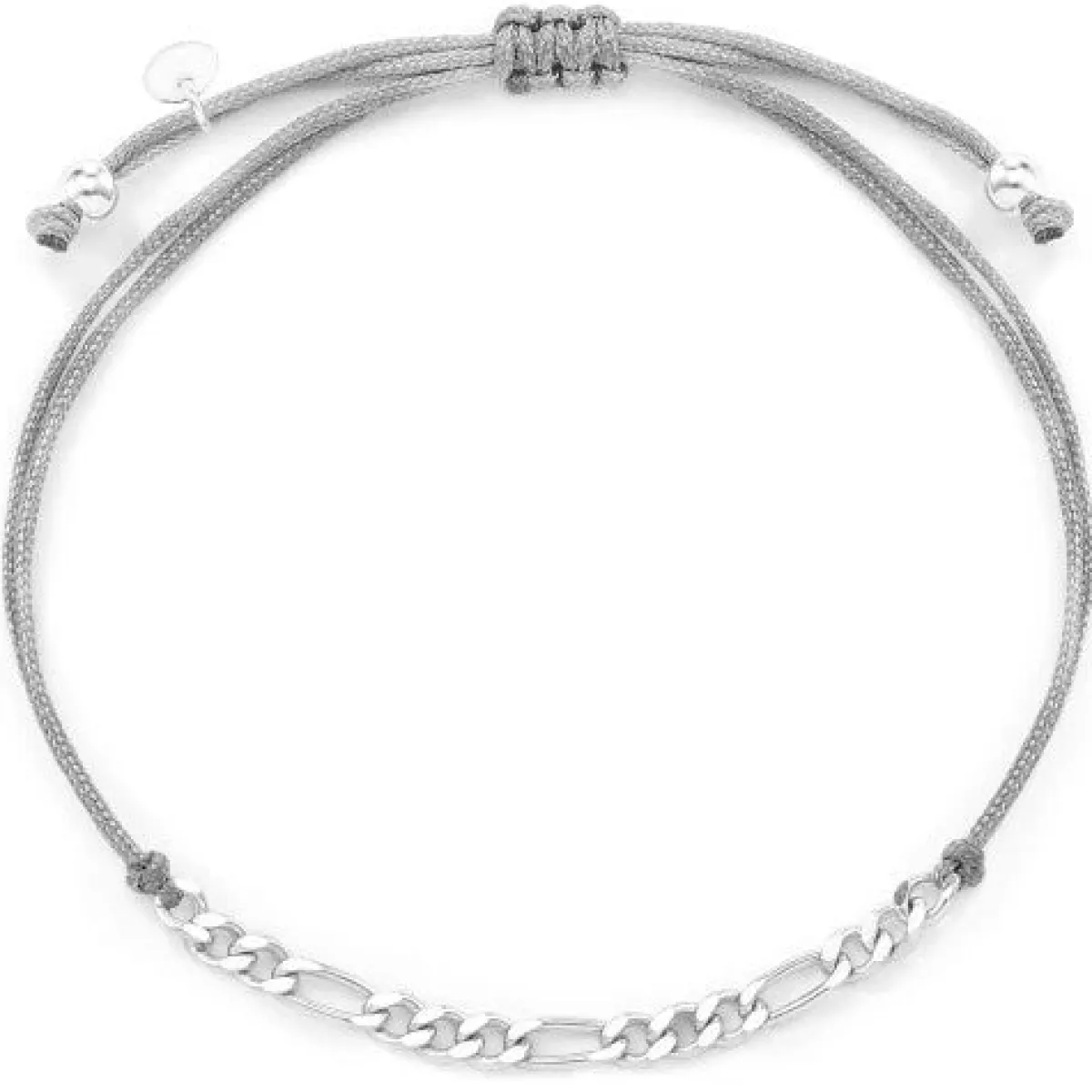 Schmuckladen Stoffarmband Figaro - 925 Sterlingsilber^ Stoffarmbänder|Schmuck