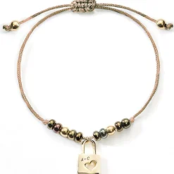 Schmuckladen Stoff-Armband Liebesschloss mit Gravur | silber oder^ Edelstahl Armbänder|Stoffarmbänder