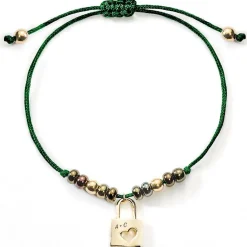 Schmuckladen Stoff-Armband Liebesschloss mit Gravur | silber oder^ Edelstahl Armbänder|Stoffarmbänder