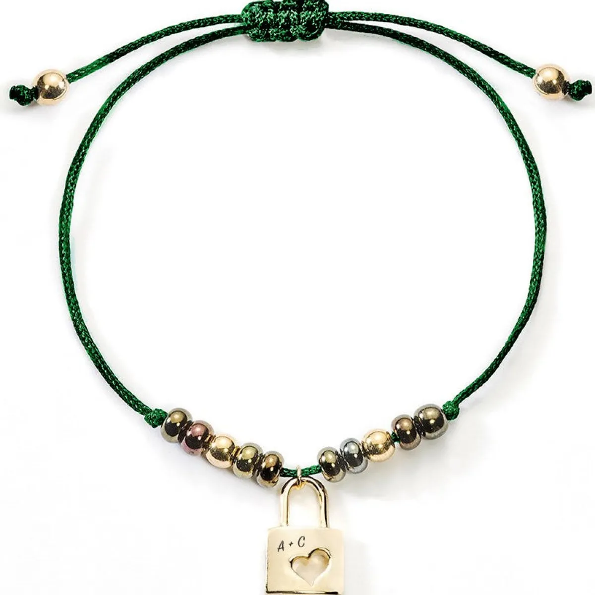 Schmuckladen Stoff-Armband Liebesschloss mit Gravur | silber oder^ Edelstahl Armbänder|Stoffarmbänder