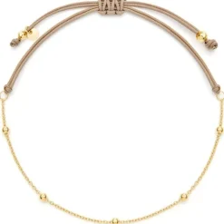 Schmuckladen Stoffarmband Little Shine - 925 Sterlingsilber^ Stoffarmbänder|Schmuck