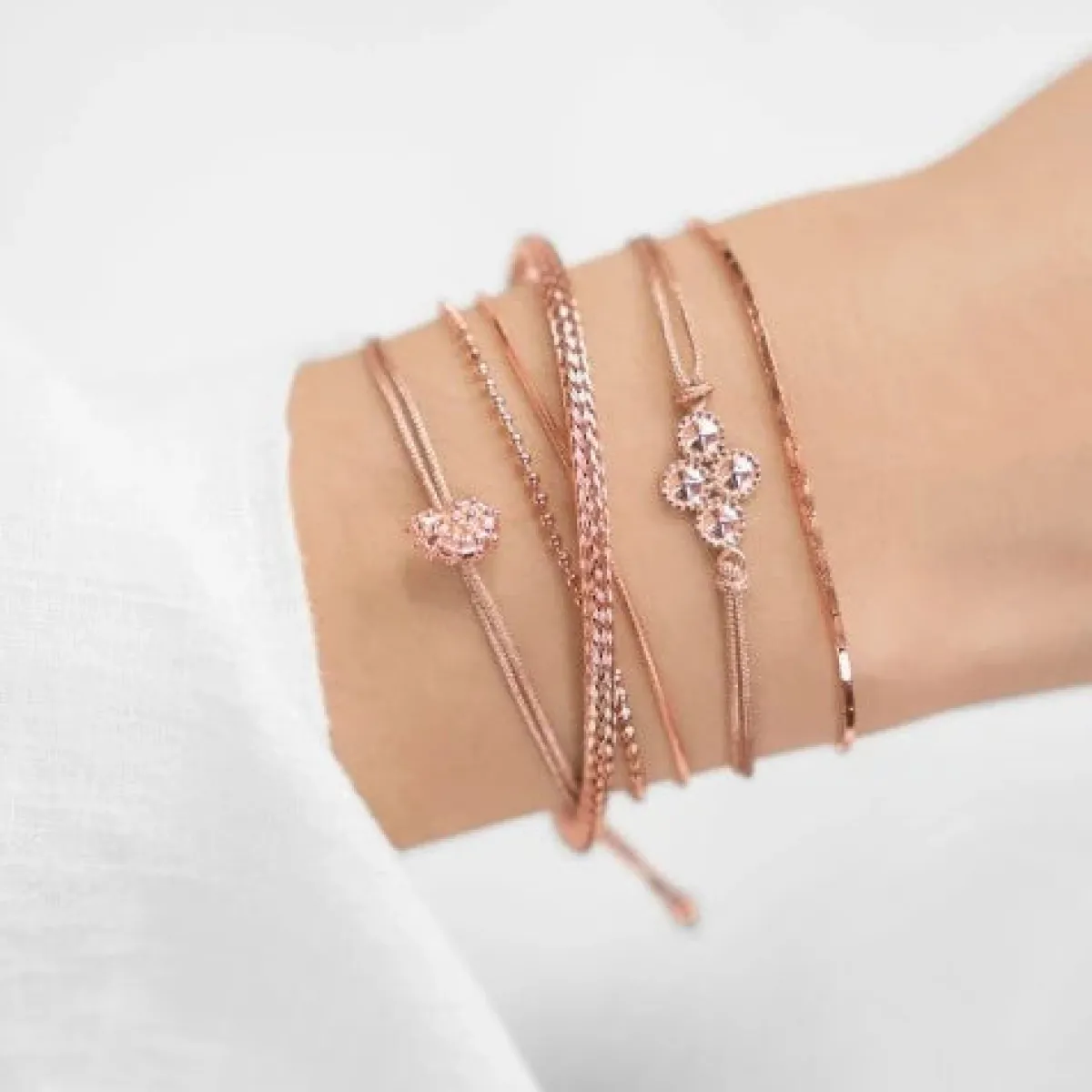 Schmuckladen Stoffarmband mit 925 Sterlingsilber^ Stoffarmbänder|Schmuck
