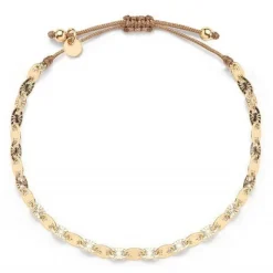 Schmuckladen Stoffarmband mit Plättchen by Ernestine Palmert^ Stoffarmbänder|Schmuck