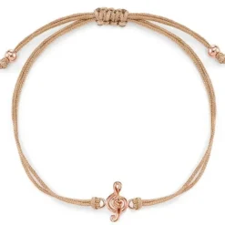Schmuckladen Stoffarmband Notenschlüssel - 925 Sterlingsilber^ Stoffarmbänder|Schmuck