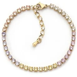 Schmuckladen Tennis-Armband Colorful mit Zirkonia^ Edelstahl Armbänder|Schmuck