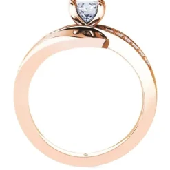 Schmuckladen Verlobungsring "Infinity Elegance" | 925 Sterlingsilber Rosegold vergo^ Goldringe|Verlobungsringe