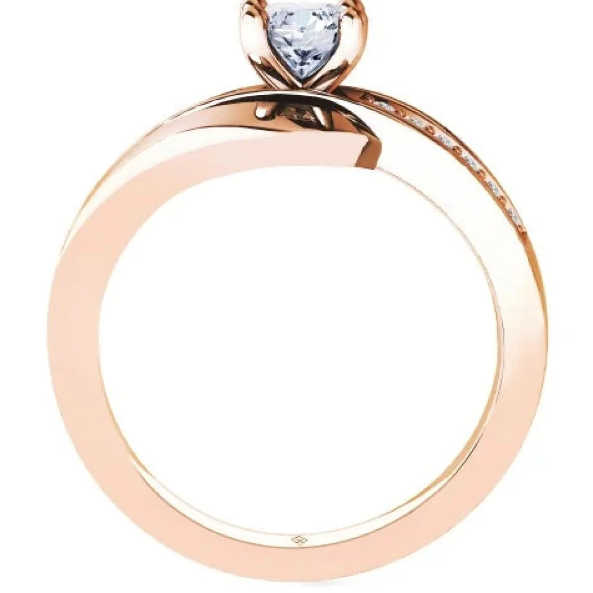 Schmuckladen Verlobungsring "Infinity Elegance" | 925 Sterlingsilber Rosegold vergo^ Goldringe|Verlobungsringe