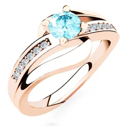 Schmuckladen Verlobungsring "Infinity Elegance" | 925 Sterlingsilber Rosegold vergo^ Goldringe|Verlobungsringe
