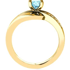 Schmuckladen Verlobungsring "Infinity Elegance" | 925 Sterlingsilber Gelbgold vergo^ Verlobungsringe|Verlobung