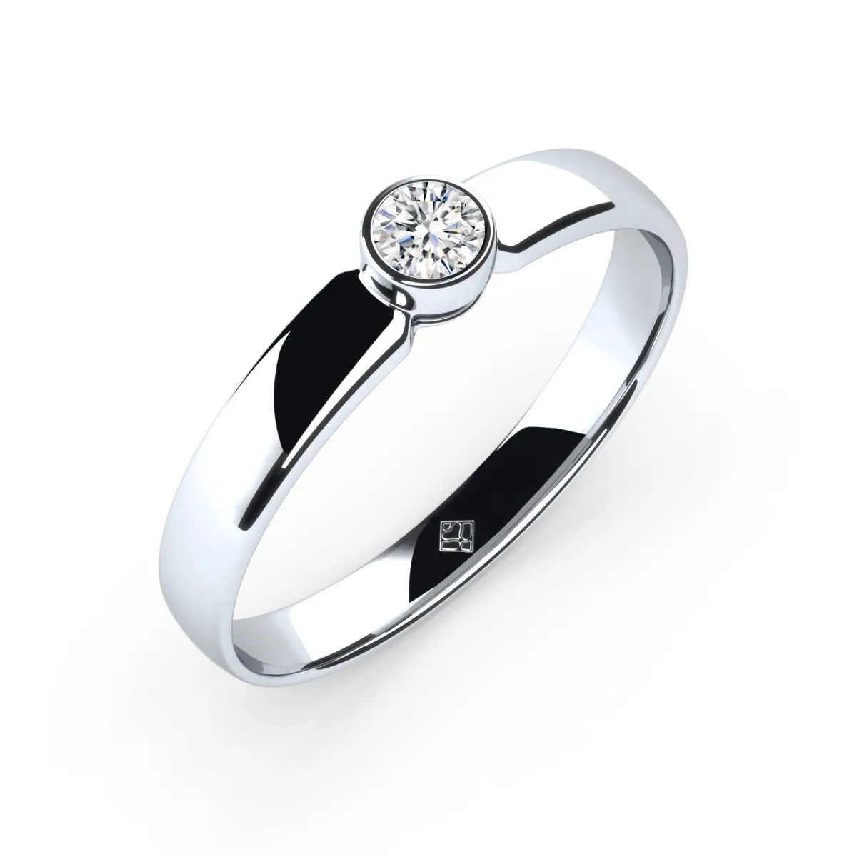 Schmuckladen Verlobungsring "Simple Diamond" |^ Valentinstag|Verlobungsringe