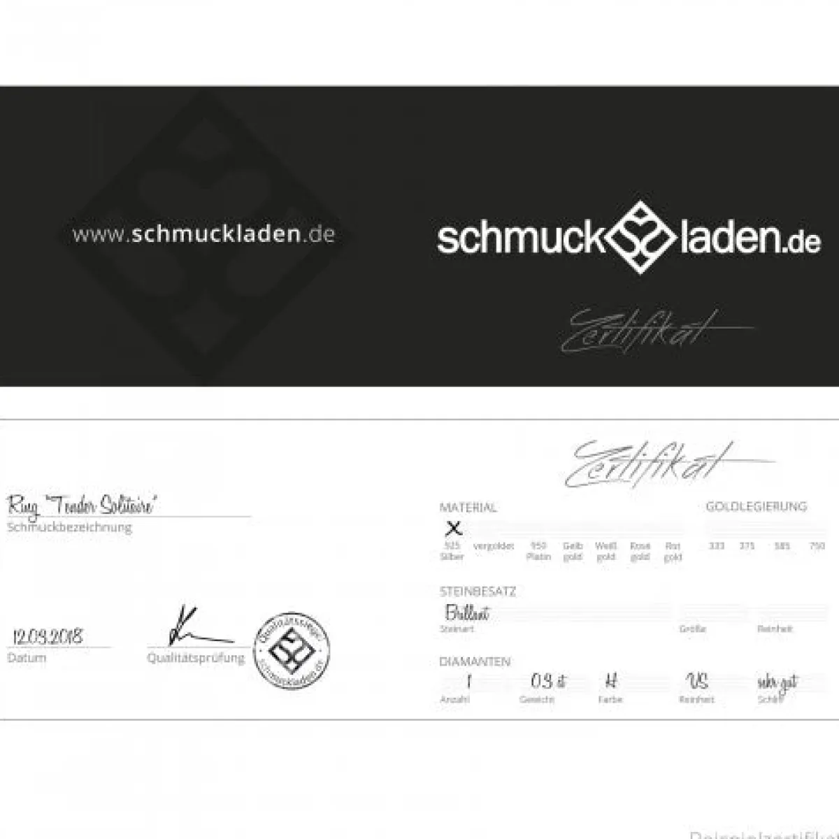 Schmuckladen Verlobungsring "Tender Solitaire" | 925 Sterlingsilber Rosegold vergol^ Valentinstag|Verlobungsringe